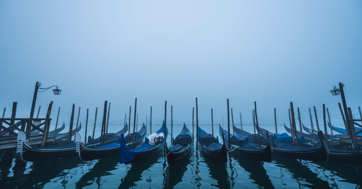 Le Grand Canal dans la brume - Venise